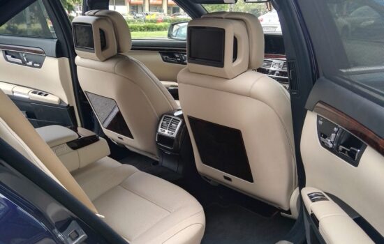 Mercedes S class interior back , leather seats